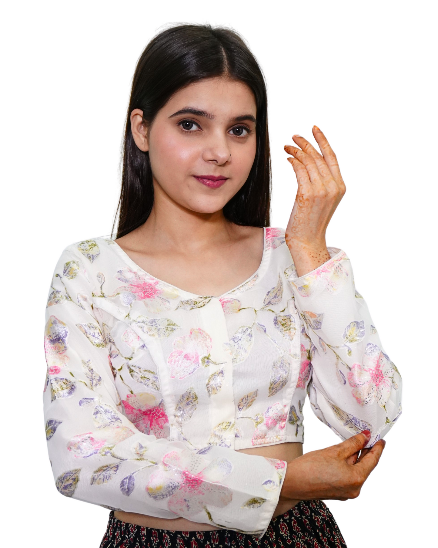 Chandni Phool Silk Blouse