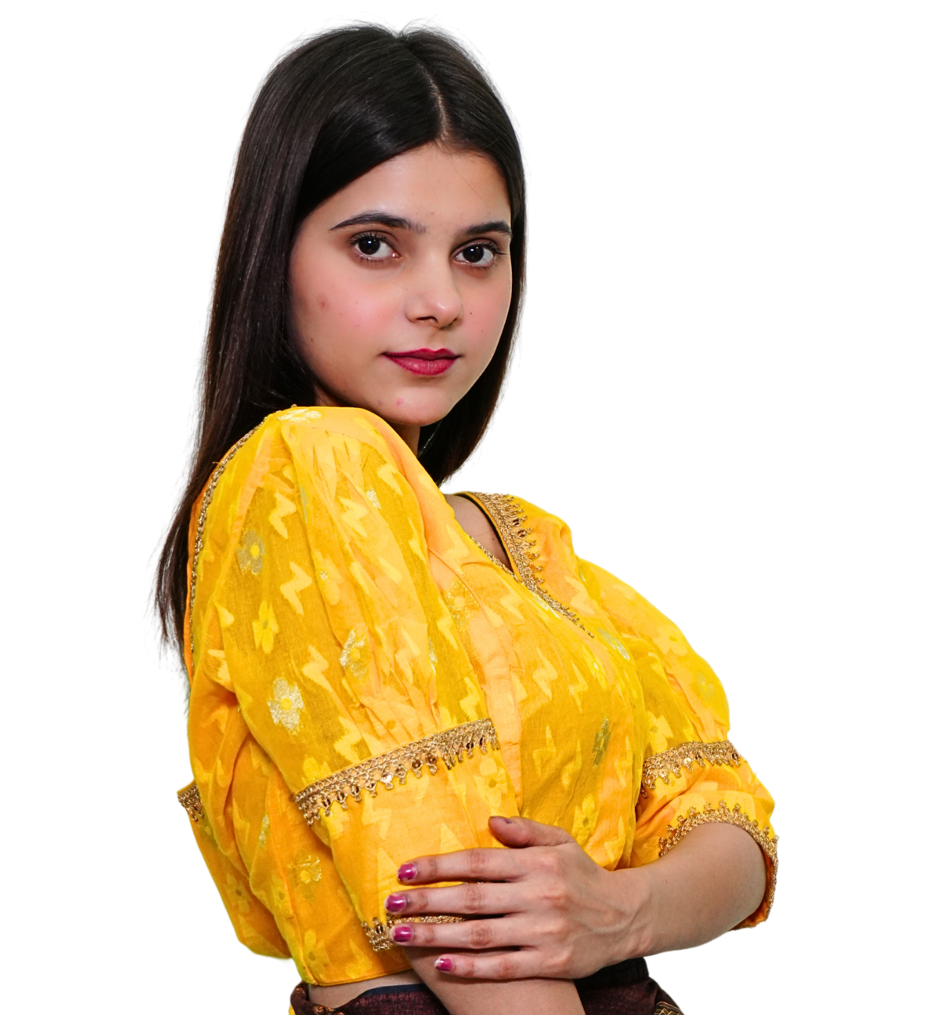 Marigold Puff-Sleeve Blouse
