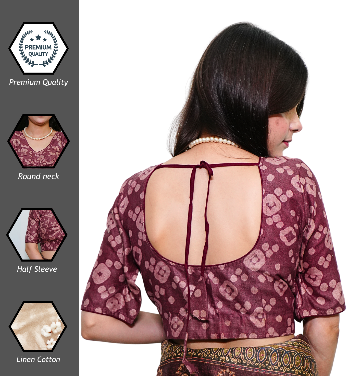 Gulab Batik Rust Blouse