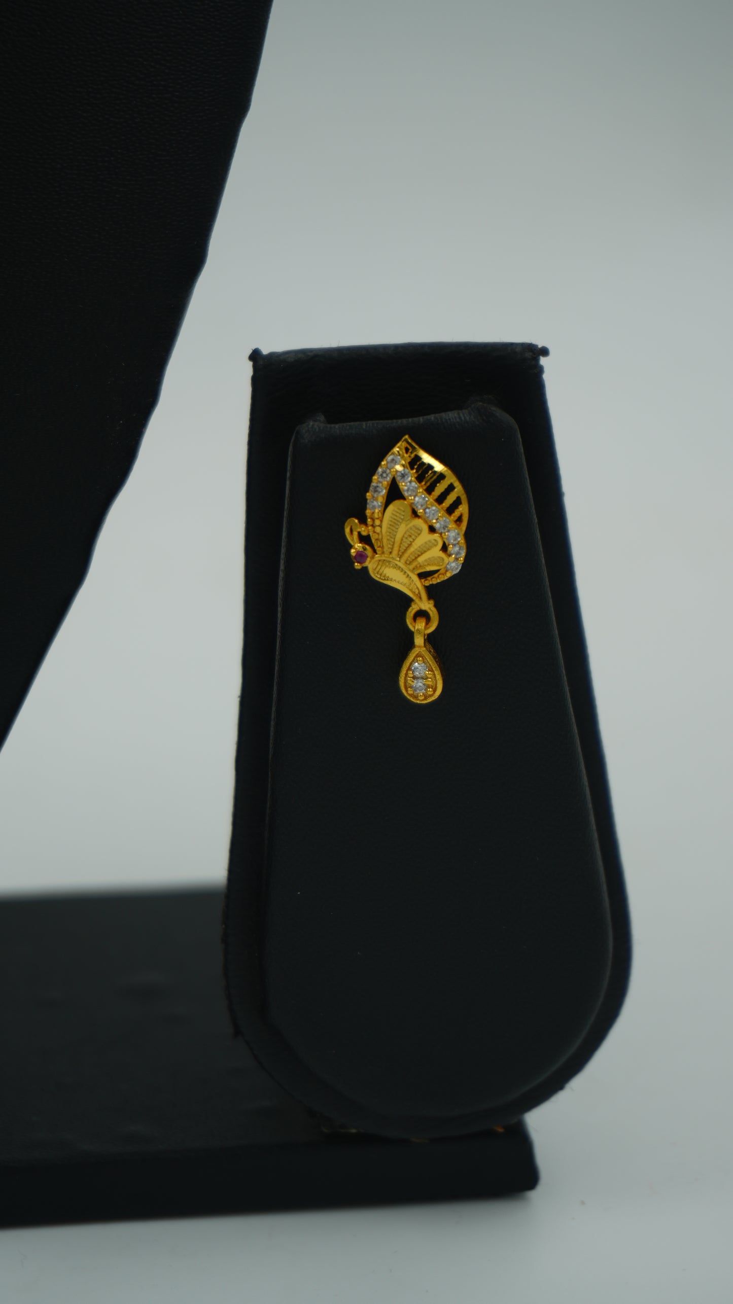 Butterfly Gold-Tone Pendant Set