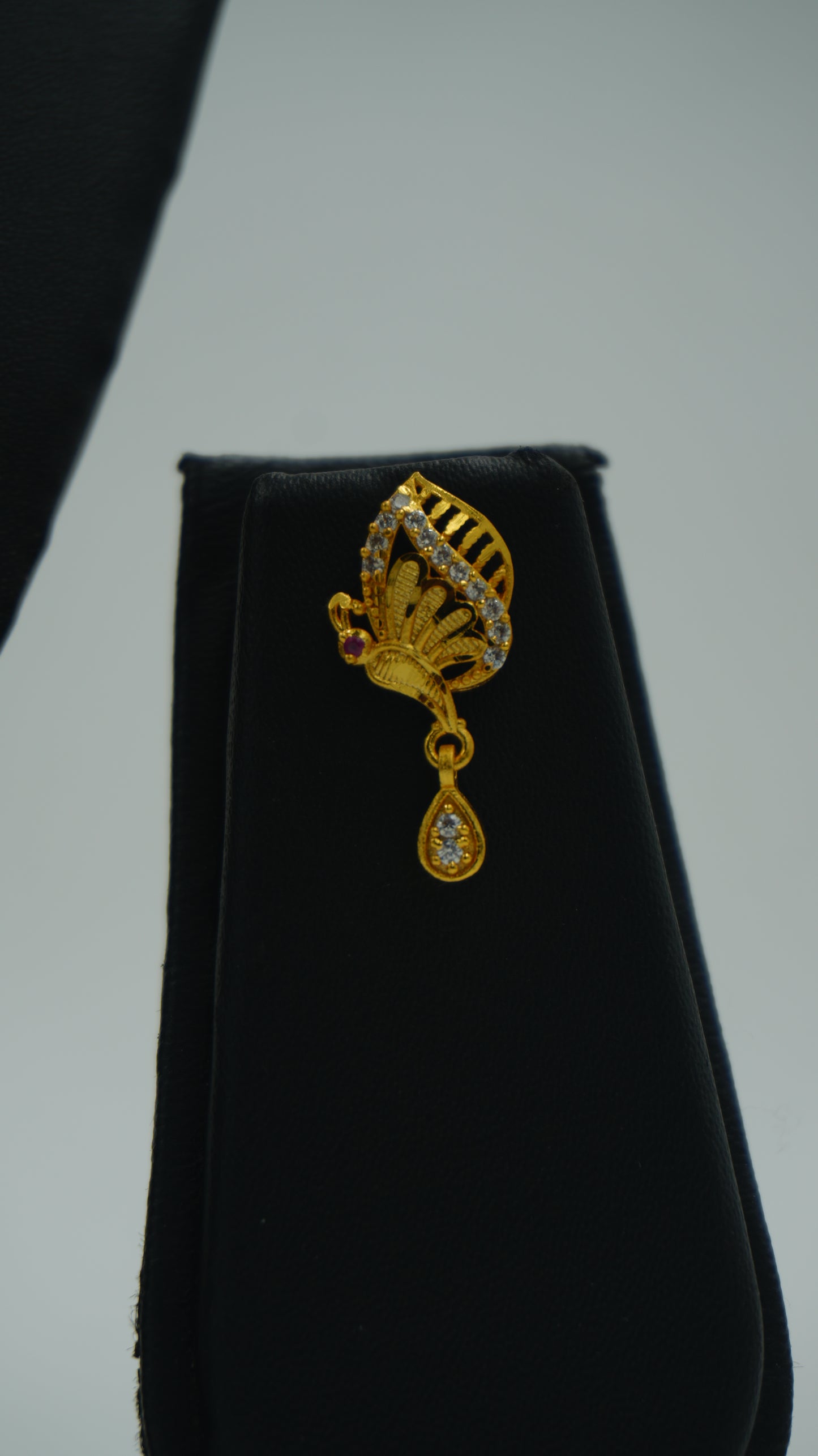 Butterfly Gold-Tone Pendant Set