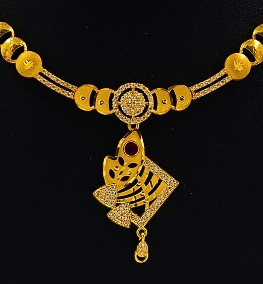 Golden Mirage Pendant Set