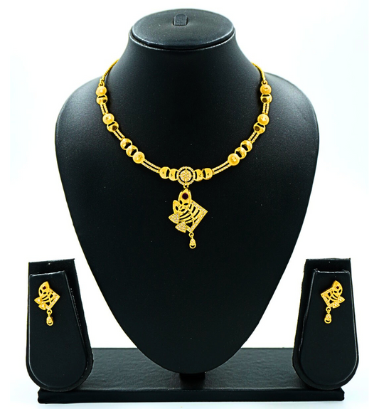 Golden Mirage Pendant Set