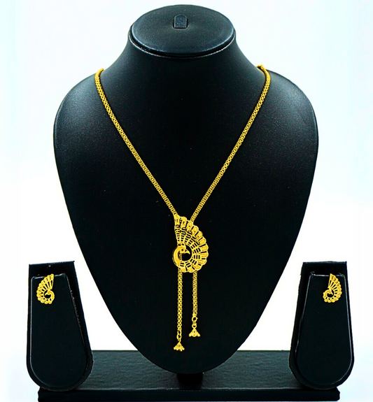 Peacock Grace - Stylized Pendant Set