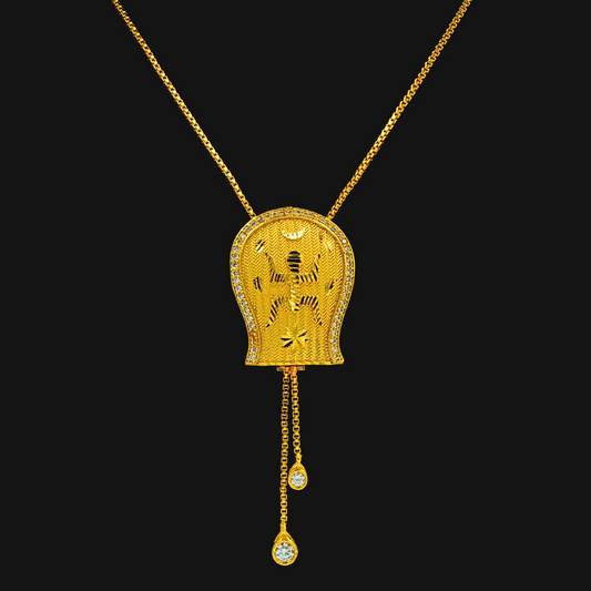 Golden Bell – Temple Charm Pendant Set