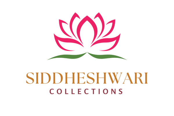 Logo of Siddheshwari Collections with a pink lotus flower on a white background